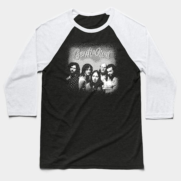 Gentle Giant(Rock band) Baseball T-Shirt by Parody Merch